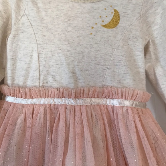 Long Sleeve Sparkly Tulle Dress Size 2T - Picture 3 of 6